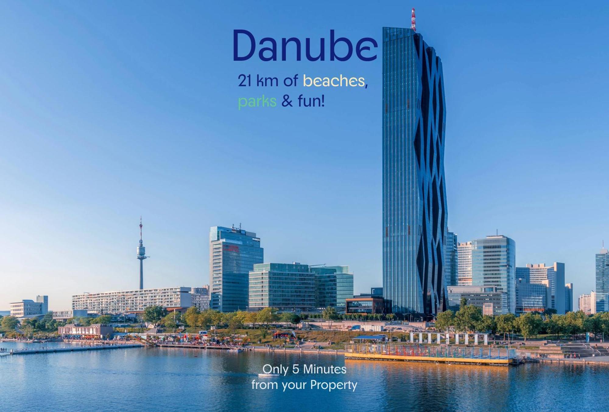 Welcoming 2Br Apt. Near Danube & Millenium Tower ウィーン エクステリア 写真